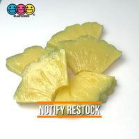 Fake 3D Pineapple Slices Food Prop Faux 5Pcs