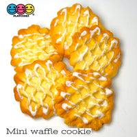 Fake Butter Sugar Cookie Biscuit Shortbread Chocolate Drizzle Jam Sandwich Waffle Food Plastic