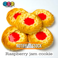 Fake Butter Sugar Cookie Biscuit Shortbread Chocolate Drizzle Jam Sandwich Waffle Food Plastic