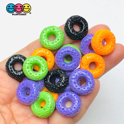 Halloween Holiday Fake Cereal Food Orange Green Black Purple Flatback Cabochons Decoden Charm 20 pcs PLAYCODE3 Charm