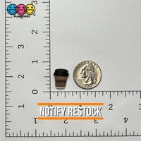 Fake Coffee Cup With Lid Miniature Flatback Cabochons Decoden Charm 10 Pcs Playcode3 Llc