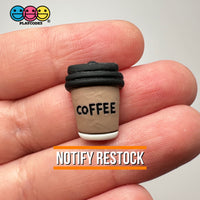 Fake Coffee Cup With Lid Miniature Flatback Cabochons Decoden Charm 10 Pcs Playcode3 Llc