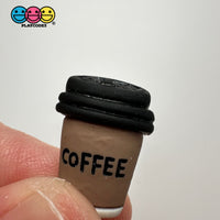 Fake Coffee Cup With Lid Miniature Flatback Cabochons Decoden Charm 10 Pcs Playcode3 Llc