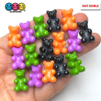 Halloween Holiday Fake Gummy Bear Orange Green Black Purple Flatback Cabochons Decoden Charm 16 pcs PLAYCODE3 LLC Charm