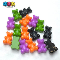 Halloween Holiday Fake Gummy Bear Orange Green Black Purple Flatback Cabochons Decoden Charm 16 pcs PLAYCODE3 LLC Charm
