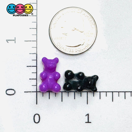 Halloween Holiday Fake Gummy Bear Orange Green Black Purple Flatback Cabochons Decoden Charm 16 pcs PLAYCODE3 LLC Charm
