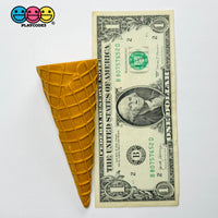 Fake Ice Cream Waffle Cone Solid Plastic Silicon Food Prop 3 pcs - Fake Food