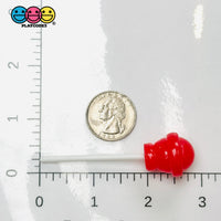 Fake Lollipop Red Pink Mix Charms Decoden Fake Bake Valentine’s Craft Supplies (10 pcs) PLAYCODE3 LLC Fake Food
