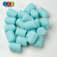 Fake Marshmallow Food Bakes Cabochons Decoden Charm 20 Pcs Light Blue(20Pcs)