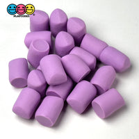 Fake Marshmallow Food Bakes Cabochons Decoden Charm 20 Pcs Purple(20Pcs)