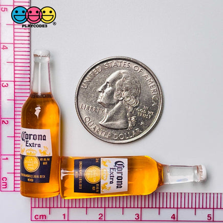 Beer Bottles Mini Realistic Charms Cabochons 10 Pcs Charm
