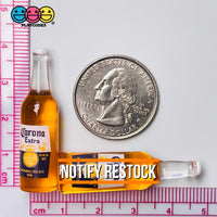 Beer Bottles Mini Realistic Charms Cabochons 10 Pcs Charm