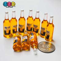 Beer Bottles Mini Realistic Charms Cabochons 10 Pcs Charm