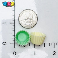 Fake Mini Cupcake Muffin Tin Mold Cabochons Decoden Charm 9/10 Pcs