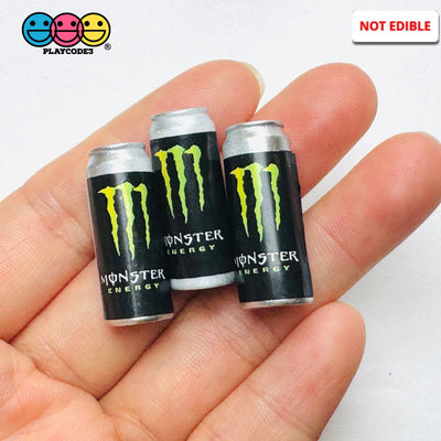 3D Soda Metal Can Energy Drink Fake Food Cabochons Decoden Charm 10pcs PLAYCODE3 Charm