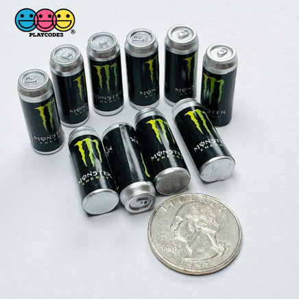 3D Soda Metal Can Energy Drink Fake Food Cabochons Decoden Charm 10pcs PLAYCODE3 Charm