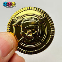 Fake Pirate Gold Coins Treasure Box Charms Saint Patricks Day Cabochons 10 Pcs Charm