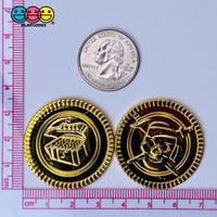 Fake Pirate Gold Coins Treasure Box Charms Saint Patricks Day Cabochons 10 Pcs Playcode3 Llc Charm