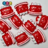 Fake Strawberry Birthday Cake Valentine’s Day Red White Pink Flatback Cabochons Decoden Charm 10