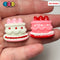 Fake Strawberry Birthday Cake Valentine’s Day Red White Pink Flatback Cabochons Decoden Charm 10 Pcs