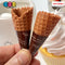 Waffle Ice Cream Cone Wrapped Silicone Soft Charms Fake Food Realistic 10 Pcs Charm