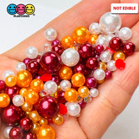 Fall Autumn 10/8/6/4/2Mm Acrylic Beads Rhinestone Faux Sprinkles Decoden Slime Supplies Jewelry