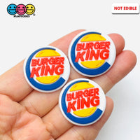Shoe Charms WITHOUT Buckle Botton Bendable Fast Food Burger Flatback Cabochons Slime Supply Fake Backe Decoden 10 pcs