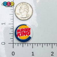 Shoe Charms WITHOUT Buckle Botton Bendable Fast Food Burger Flatback Cabochons Slime Supply Fake Backe Decoden 10 pcs