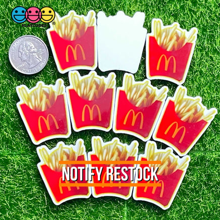 Fast Food Chicken Nuggets Hamburger French Fries Planar Planars Decoden 10Pcs Playcode3 Llc