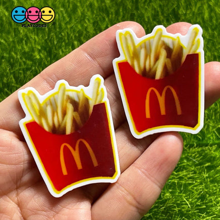 Fast Food Chicken Nuggets Hamburger French Fries Planar Planars Decoden 10Pcs Playcode3 Llc