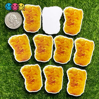 Fast Food Chicken Nuggets Hamburger French Fries Planar Planars Decoden 10Pcs Playcode3 Llc