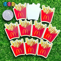 Fast Food Chicken Nuggets Hamburger French Fries Planar Planars Decoden 10Pcs Playcode3 Llc