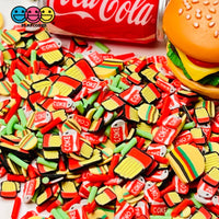 Fast Food For All Fimo Mix Fake Sprinkles Fries Burgers Soda Can Confetti Funfetti Sprinkle