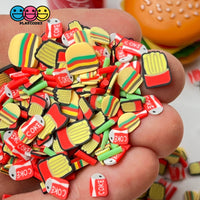 Fast Food For All Fimo Mix Fake Sprinkles Fries Burgers Soda Can Confetti Funfetti Sprinkle