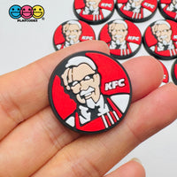 Shoe Charms WITHOUT Buckle Botton Bendable Fast Food Fried Chicken Flatback Cabochons Slime Supply Fake Backe Decoden