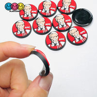 Shoe Charms WITHOUT Buckle Botton Bendable Fast Food Fried Chicken Flatback Cabochons Slime Supply Fake Backe Decoden