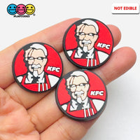 Shoe Charms WITHOUT Buckle Botton Bendable Fast Food Fried Chicken Flatback Cabochons Slime Supply Fake Backe Decoden