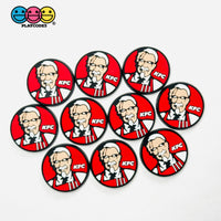 Shoe Charms WITHOUT Buckle Botton Bendable Fast Food Fried Chicken Flatback Cabochons Slime Supply Fake Backe Decoden