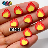 Fire Lit Emoji Fimo Slices Polymer Clay Chicks Flame Fake Sprinkles 10/5Mm Sprinkle