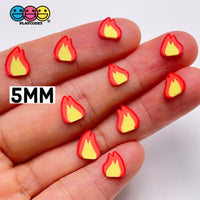 Fire Lit Emoji Fimo Slices Polymer Clay Chicks Flame Fake Sprinkles 10/5Mm Sprinkle