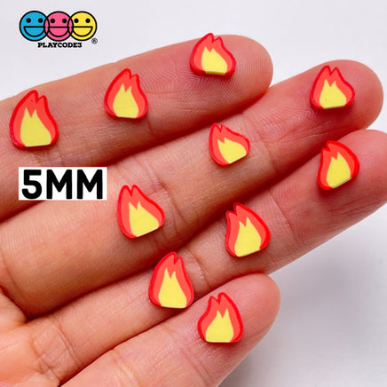 Fire Lit Emoji Fimo Slices Polymer Clay Chicks Flame Fake Sprinkles 10/5Mm Sprinkle