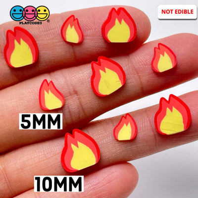 Fire Lit Emoji Fimo Slices Polymer Clay Chicks Flame Fake Sprinkles 10/5Mm Sprinkle