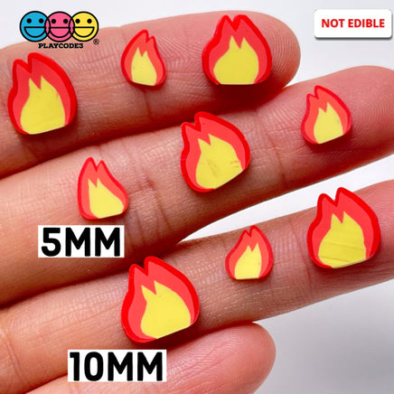 Fire Lit Emoji Fimo Slices Polymer Clay Chicks Flame Fake Sprinkles 10/5Mm Sprinkle
