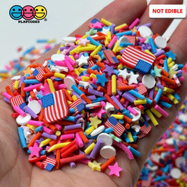 Fireworks 4Th Of July American Flag Stars Fimo Fake Mixed Sprinkles Sprinkle