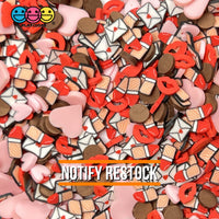 First Date Faux Sprinkle Fimo Mix Valentines Day Fake Sprinkles Funfetti 20 Grams