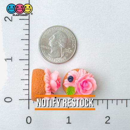 Floral Cake 3D Flatback Cabochons Decoden Charm 5 Pcs Playcode3 Llc