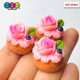 Floral Cake 3D Flatback Cabochons Decoden Charm 5 Pcs Playcode3 Llc