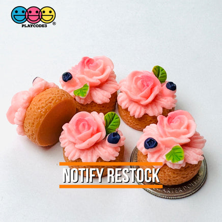 Floral Cake 3D Flatback Cabochons Decoden Charm 5 Pcs Playcode3 Llc