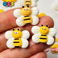 Flower Bee Flatback Charms Cabochons Flowers Bees 10Pcs Playcode3 Llc Charm