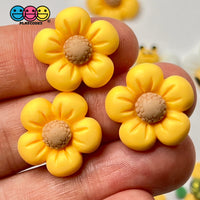 Flower Bee Flatback Charms Cabochons Flowers Bees 10Pcs Playcode3 Llc Charm
